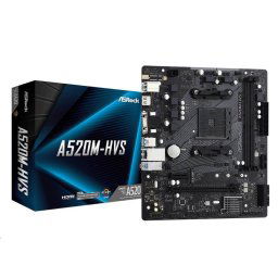 ASRock MB Sc AM4 A520M-HVS, AMD A520M, 2xDDR4, HDMI, HDMI