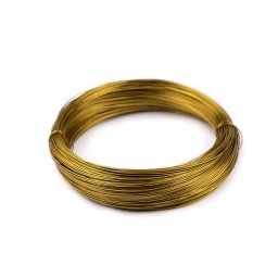 Színes dekordrót, ékszerdrót, Ø0,48 mm, 40m, 310362, arany
