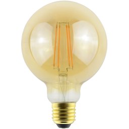 Avide LED Filament Globe G95 7W Fényerőszabályzós Borostyán E27 WW 2500K
