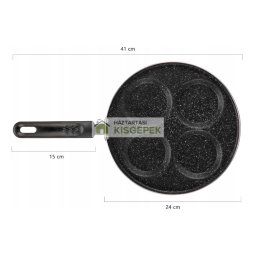 KLÖNBERG KB-8709 TÜKÖRTOJÁS SERPENYŐ GRÁNIT BEVONATTAL ? 24 CM