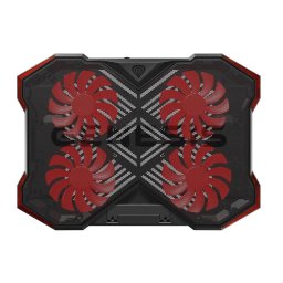 Hűtőbetét NB Genesis OXID 260, LED, 15,6-17,3" 4x ventilátor, 2xUSB