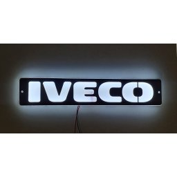 IVECO inox szögletes dísz HÁTTÉRVILÁGÍTÁSSAL