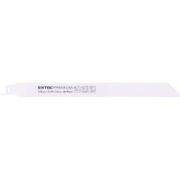 EXTOL PREMIUM szablyafűrészlap klt., 3db, Bosch befogás, 225 mm, 14T, Bimetal, fém anyagokhoz, tiszta vágás
