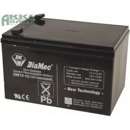 DIAMEC 12V 12Ah akkumulátor DM12-12