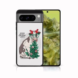 PROTEMIO MY ART Borító karácsonyi mintával Google Pixel 8 Pro VIDÁM CHRISTMAS (074)
