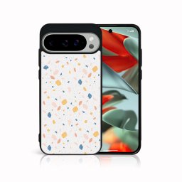 PROTEMIO MY ART Védőburkolat a Google Pixel 9-hez Pro XL ORANGE TERRAZZO (165)