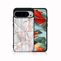 PROTEMIO MY ART Védőburkolat a Google Pixel 9-hez Pro PINK MARBLE (143)