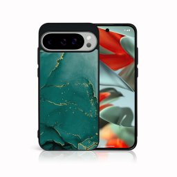 PROTEMIO MY ART Védőburkolat a Google Pixel 9-hez Pro GREEN MARBLE (145)