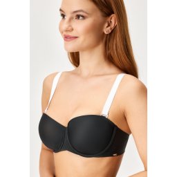 Textil vállpántok,18 mm fehér fehér uni