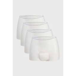4 PACK szülés utáni női alsó, mosható fehér uni