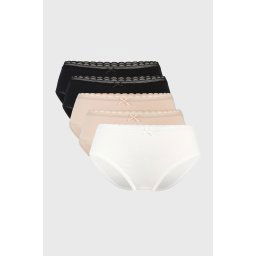5PACK Naomi klasszikus kismama pamut női alsó többszínű L