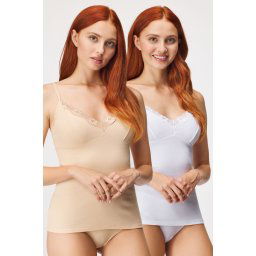 2 PACK Luna alsóingek bézs-fehér L