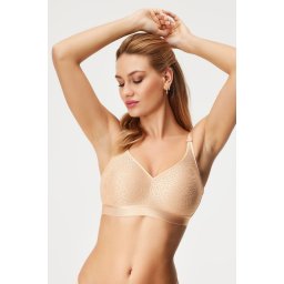 CHANTELLE Magnifique bélés nélküli mellkisebbítő melltartó testszín 100D