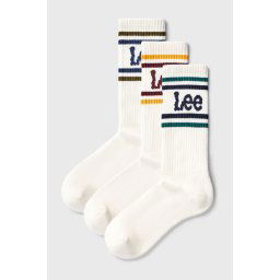 3PACK Lee Moir sportzokni, magasszárú fehér 38-42