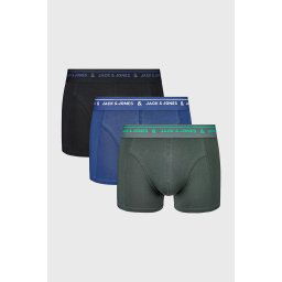 3PACK JACK AND JONES JACLawrence boxeralsó kékes-fekete L