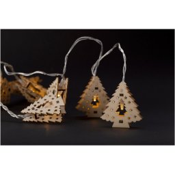 Entac Karácsonyi Beltéri Fa Karácsonyfa 10 LED WW 1,65m (2AA nt.) (K)