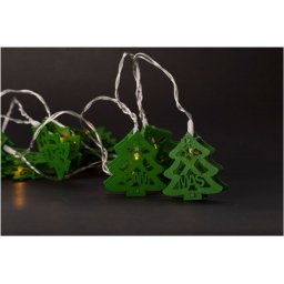 Entac Karácsonyi Beltéri Fa Karácsonyfa Zöld 10 LED WW 1,65m (2AA nt.) (K)