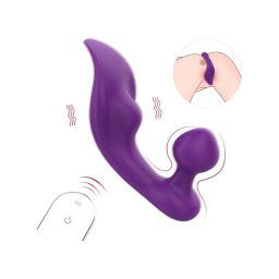 Sex HD Chomper - vízálló csikló- és anál vibrátor (lila)