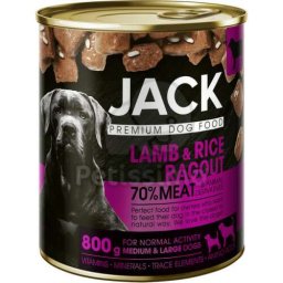Jack kutya konzerv ragu - bárány & rizs 800 g
