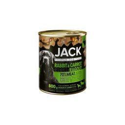 Jack kutya konzerv ragu - nyúl & répa 800 g