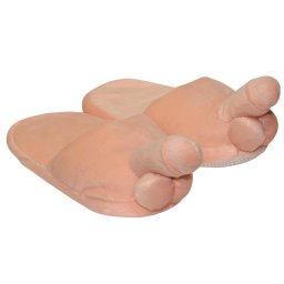 Plüss papucs natúr - pénisz formájú