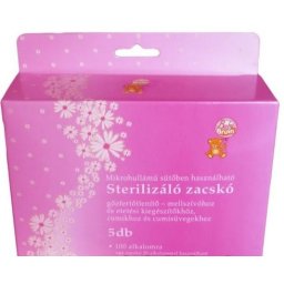 Baby Bruin sterilizáló zacskó, 5 db - akár 100 használatra