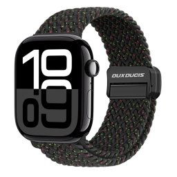 DUX FONÁSOS Nylon szíj Apple Watch 10-hez 46mm fekete