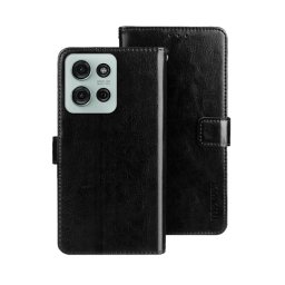 IDEWEI Pénztárca borító Motorola Moto G75 5G fekete