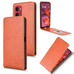 Flip tok Motorola Moto G05 / Moto E15 barna