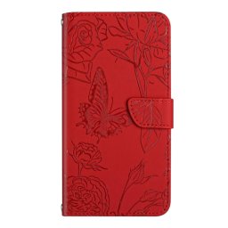 ART BLOSSOM Pénztárca tok a Motorola Moto G15 / Moto G15 Power red