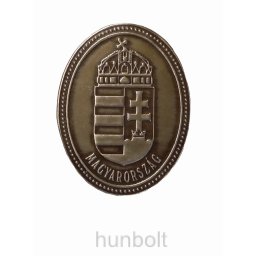 Kihúzható fém pohár ón címer matrica, 3x4,5 cm (kulcstartó) 2,5dl