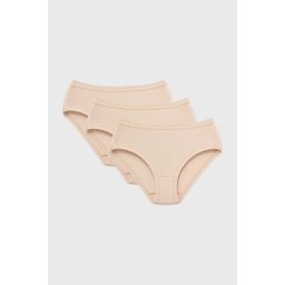3PACK Paola klasszikus női alsó bézs L