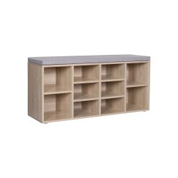 Pad a cipőtartóval szürke ülőkével WESO SONOMA 104x30 cm