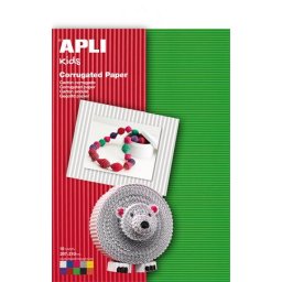 APLI Hullámkarton, 297x210 mm, 10 ív, APLI Kids, vegyes színek