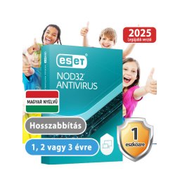 ESET NOD32 Antivrus 1 eszközre (hosszabbítás) 30% kedvezménnyel tanárok, diákok, nyugdíjasok, EÜ dolgozók részére