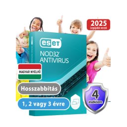 ESET NOD32 Antivrus 4 eszközre (hosszabbítás) 30% kedvezménnyel tanárok, diákok, nyugdíjasok, EÜ dolgozók részére