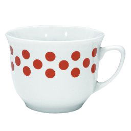 Bögre bécsi pöttyös porcelán 20137008