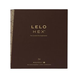 LELO Hex Respect XL - extra nagy méretű luxus óvszer (36 db)