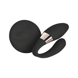 LELO Tiani Duo - akkus, szilikon párvibrátor pároknak (fekete)