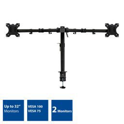 Asztali monitor tartó 2 karos 32" fekete ACT (AC8302)