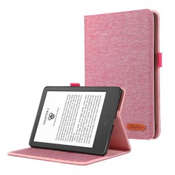 FABRIC Flip tok Amazon Kindle 11. generáció 2022 / 2024 rózsaszínhez