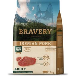 Bravery Dog Adult Medium/Large Grain Free Iberian Pork 12kg