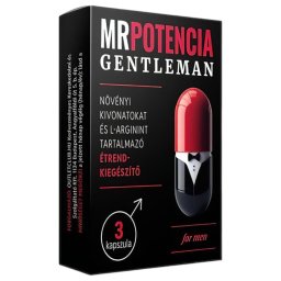 MrPotencia Gentleman - étrend kiegészítő kapszula férfiaknak (3 db)