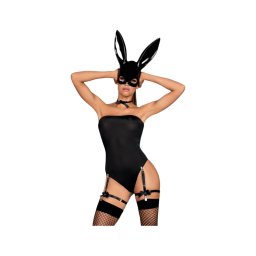 Obsessive OB7008 Sexy Bunny - nyuszilány jelmez (fekete)