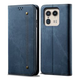 DENIM pénztárcahuzat Motorola Edge 50 Ultra kék színhez