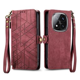 GEOM pénztárca tok Xiaomi Redmi Note 14 Pro+ 5G piros