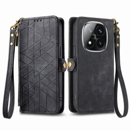 GEOM pénztárca tok Xiaomi Redmi Note 14 Pro 5G-hoz / Poco X7 fekete