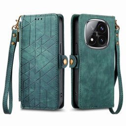 GEOM pénztárca tok Xiaomi Redmi Note 14 Pro 5G-hoz / Poco X7 zöld