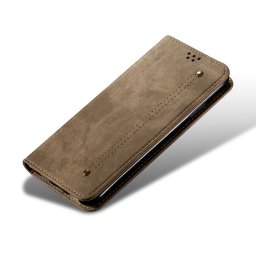 DENIM pénztárcahuzat Honor Magic7 Pro 5G-hoz szürkésbarna