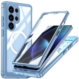 DUAL MAGSAFE Kétoldalas védőburkolat a Samsung-hoz Galaxy S25 Ultra 5G kék